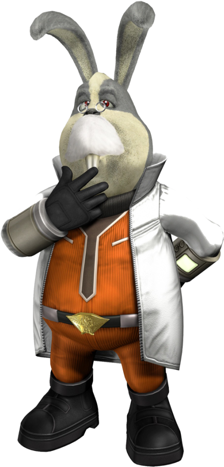 Peppy Hare - Star Fox Characters Rabbit (707x1000), Png Download