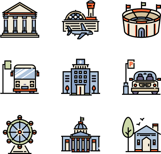 City And Village - Industry (600x564), Png Download