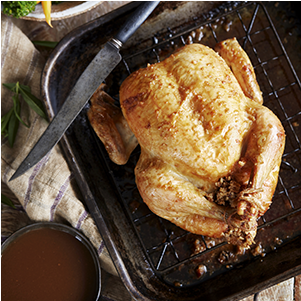 How To Roast Chicken - Roast Chicken (610x300), Png Download