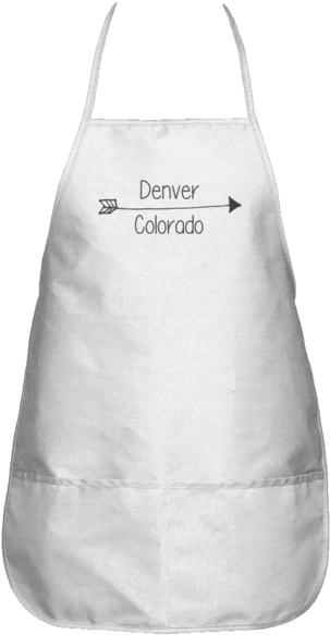 Denver, Colorado Arrow Vintage - Apron (600x600), Png Download