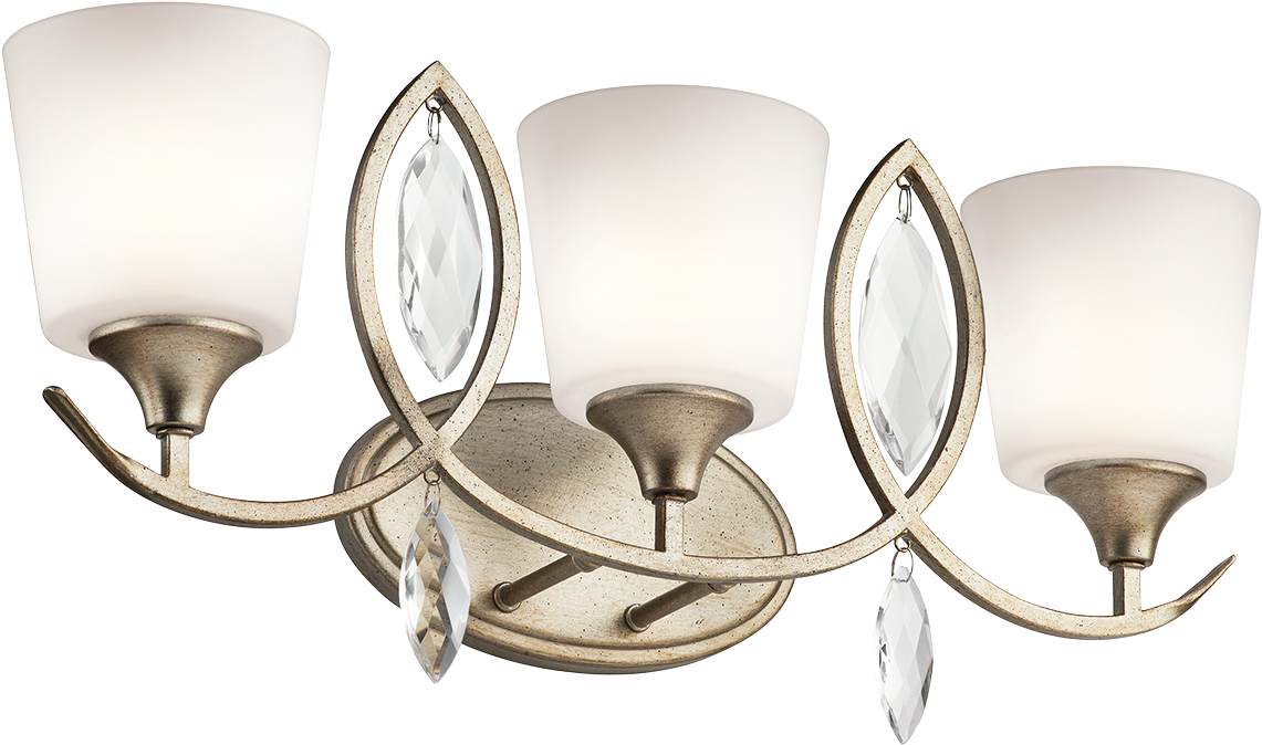 Loading Zoom - Kichler 45372 Casilda 3 Light Bathroom Vanity Light (1200x1200), Png Download