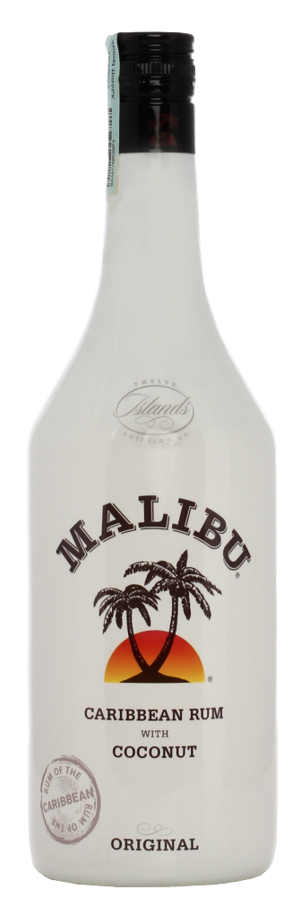 Malibu - Malibu Caribbean Rum 1 Litre (1000x1000), Png Download