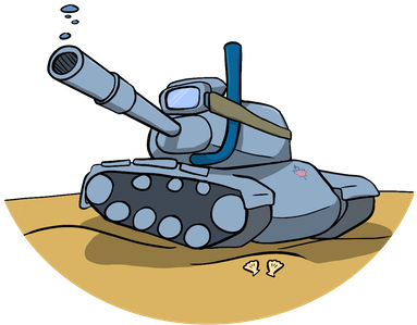 Aquatic M60s - Self-propelled Artillery (400x400), Png Download