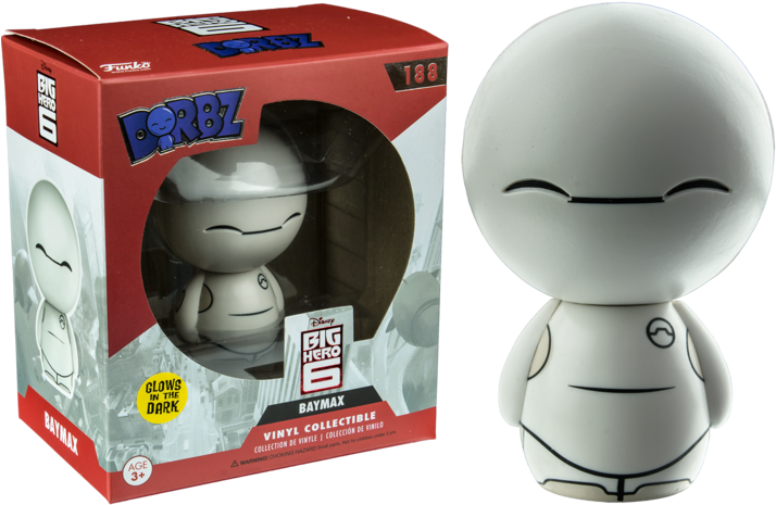 Enlarge - Big Hero 6 - Baymax Glow Dorbz (768x566), Png Download
