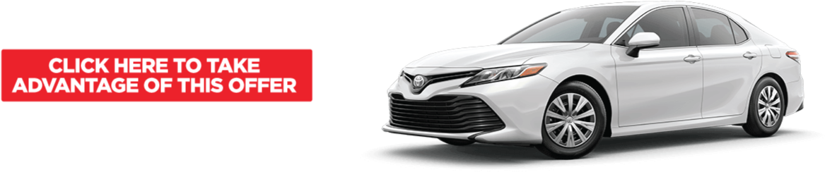 Click Here To Take Advantage Of This Offer - Toyota Camry (1400x444), Png Download