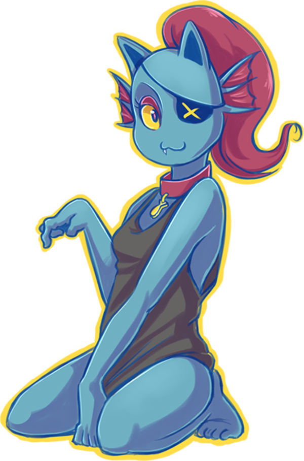 Catfish Undertale (600x908), Png Download