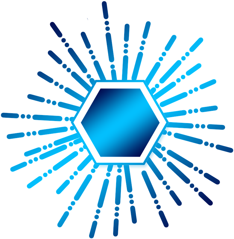 Hexagon, Crowdsourcing, Icon, Star, Colorful, Rays - Scalable Vector Graphics (960x640), Png Download