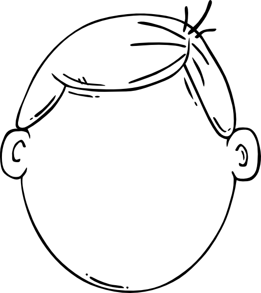 Boy Face Clip Art At Clipart Library - Clip Art Blank Face (534x600), Png Download