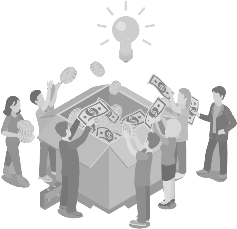 Crowdfunding Icon Black White - Assurely (1000x808), Png Download