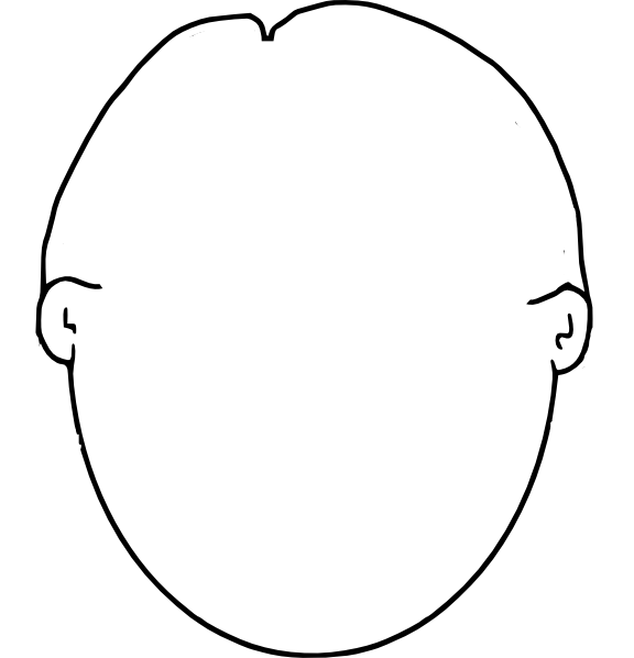 Blank Face Template - Face Without Hair Clipart - Free Transparent PNG ...