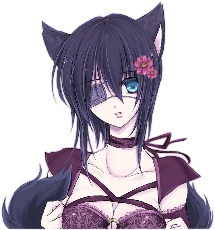 Download Thumbnail Neko Girl Eye Patch Png Image With No