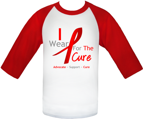 Show Your Support With I Wear A Red Ribbon For The - Boys Funny Christmas T Shirt Designs (480x480), Png Download