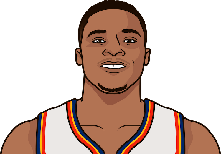 Russell Westbrook Is The First Player In Nba History - Kyrie Irving Cartoon Head (750x523), Png Download