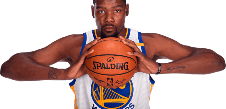 Kevin Durant Blasts So-called Beef With Russell Westbrook - Kevin Durant With Ball (768x372), Png Download