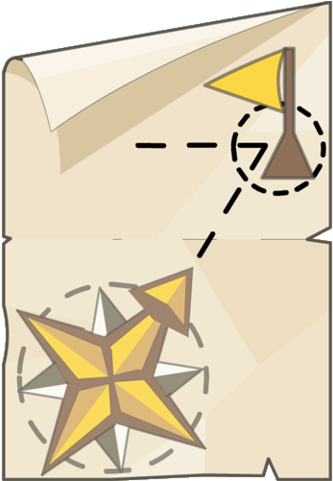 Tied Mercenary Scroll - Triangle (480x480), Png Download