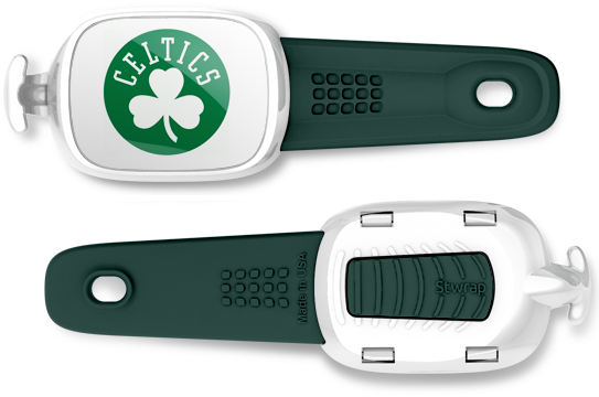 Boston Celtics Stwrap - Boston Celtics 4x4 Die Cut Decal (550x400), Png Download