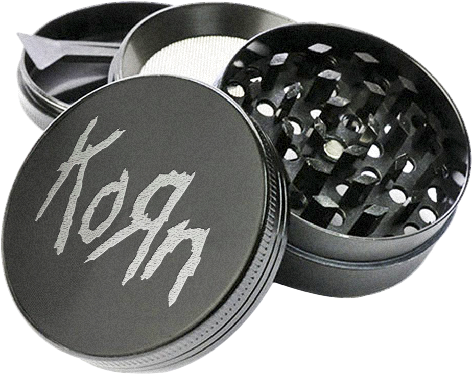 Korn Official Limited Edition Steel Grinder, Exclusive - Titanium Herb Grinder 5 Piece (1500x1500), Png Download