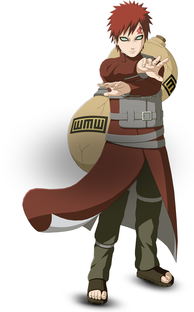 Naruto Clipart Naruto Storm - Gaara Shippuden Render (692x1086), Png Download