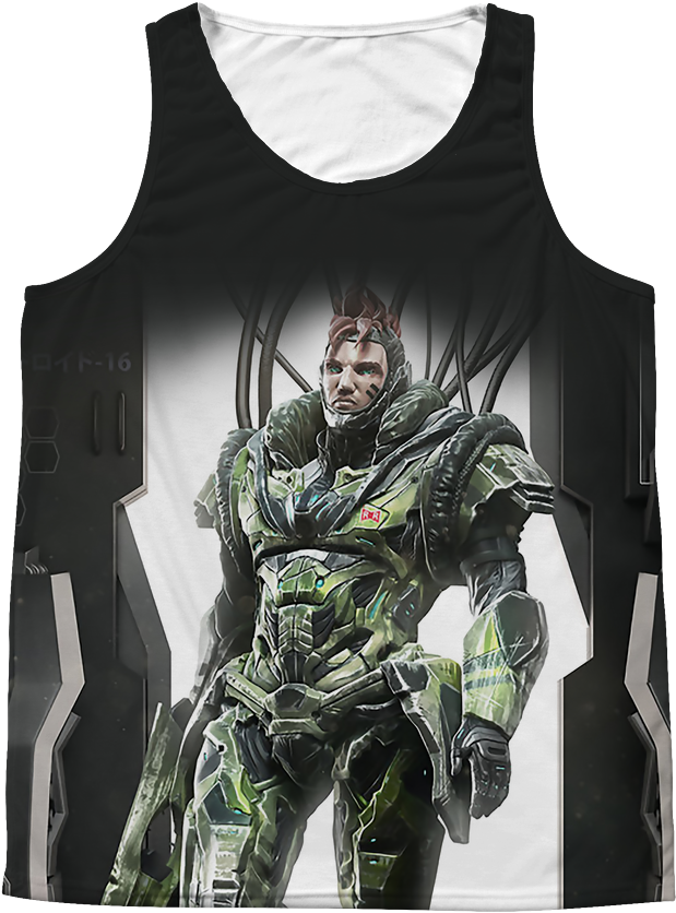 Super Saiyan Android 16 1 Sided 3d Tank Top T Shirt - C 16 Dbz (1024x1024), Png Download