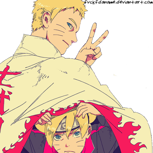 He's The Goat, You Can't Argue With It - Boruto And Naruto Uzumaki (500x500), Png Download