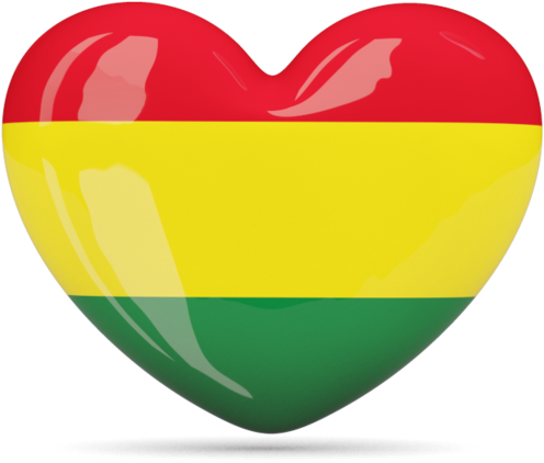 Bolivia Flag Free Download - Cayman Islands Heart Flag (640x480), Png Download