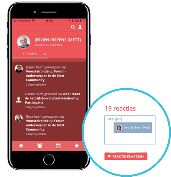 De Sociaal Intranet App Van Mett Voor Ios En Android - Android (600x629), Png Download