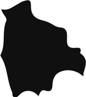 Bolivia Black Country Map Shape Vector - Mapa De Bolivia Negro (400x400), Png Download