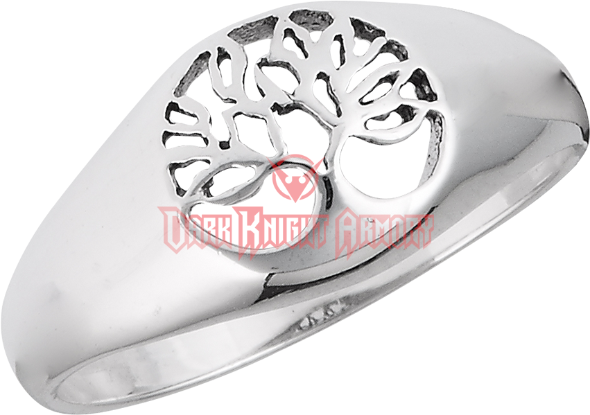 Sterling Silver Tree Cutout Ring - "sterling Silver Tree Cutout Ring" (850x850), Png Download