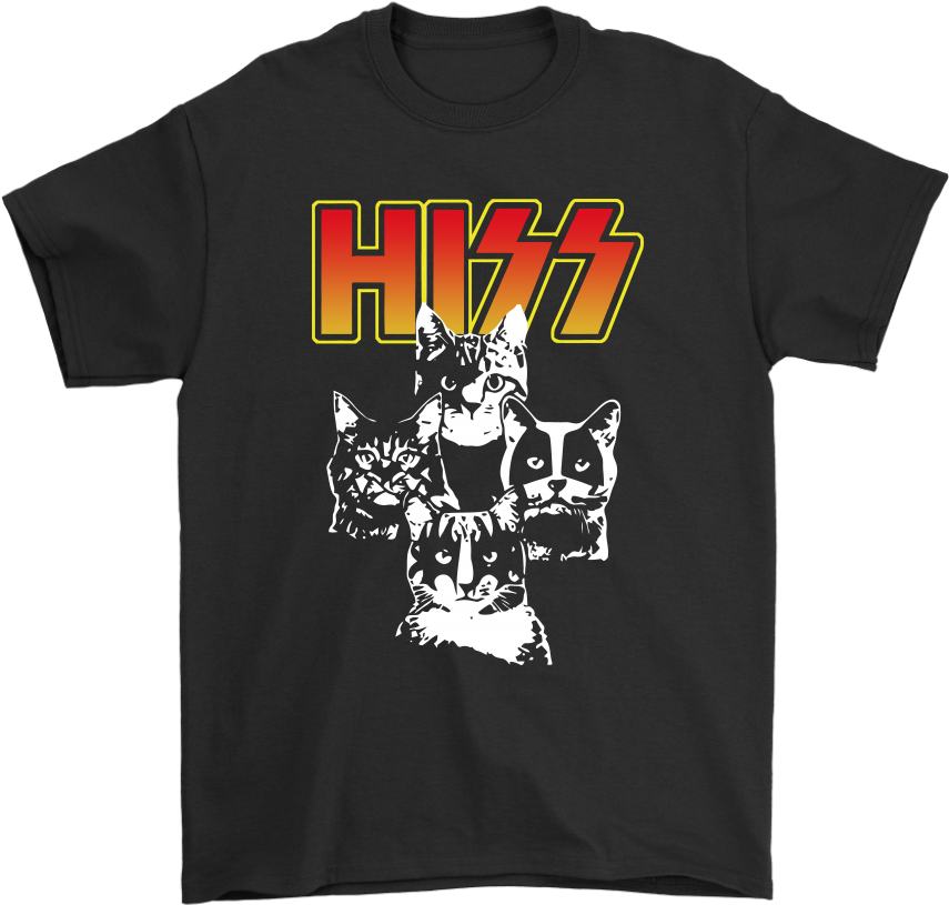 Hiss Or Kiss Band Music For Cat Lover Shirts - Washington Capitals Stanley Cup Gear (1024x1024), Png Download