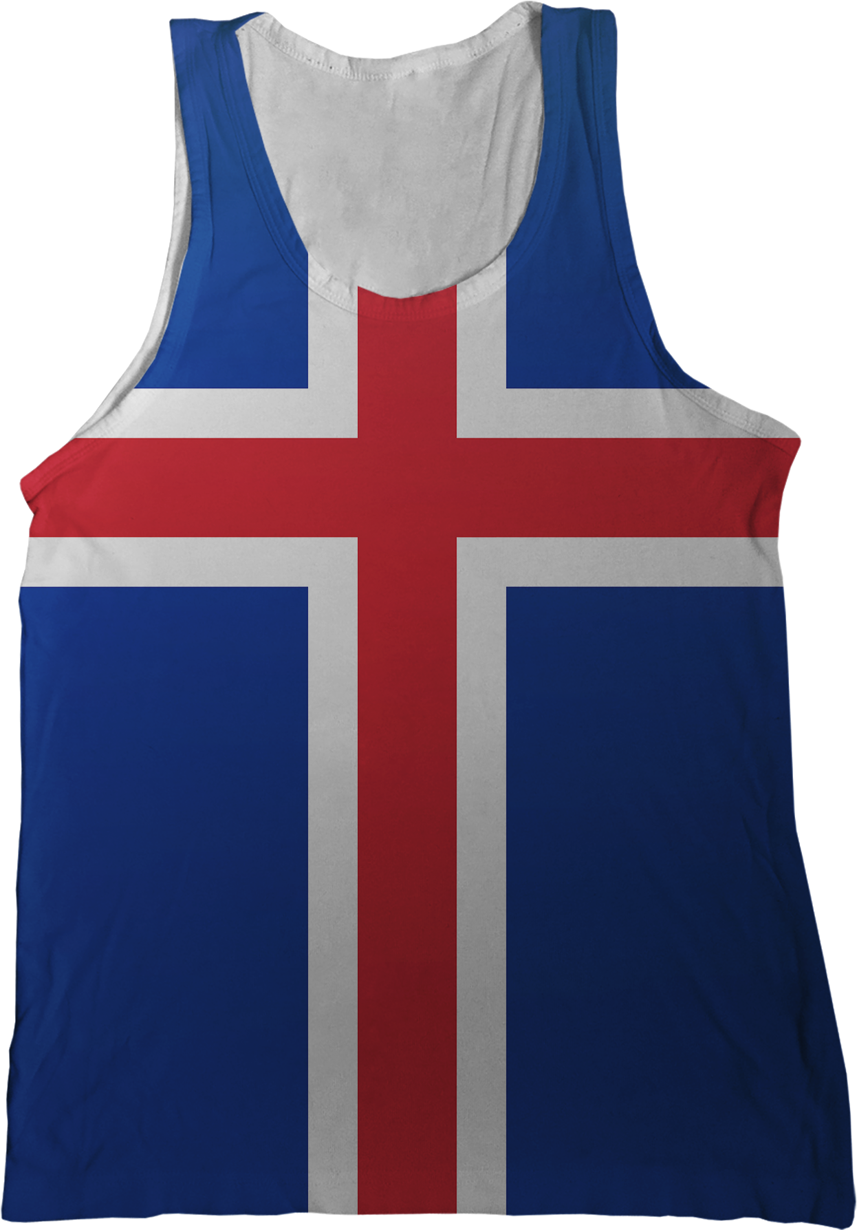 Iceland Flag Tank Top - Sweater Vest (1296x1786), Png Download