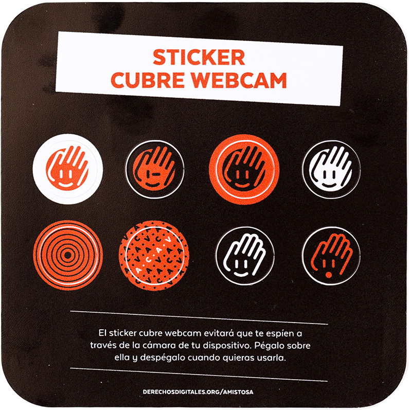 No Temas A La Compu, Pero Pega Una Carita Feliz En - Sticker Para Webcam (1017x937), Png Download