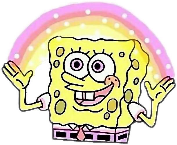 Imaginación Bobesponja Esponja Bob Emoji Emojis Emojist - Imaginacion Bob Esponja Png (610x500), Png Download