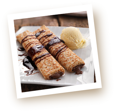Choc Crepe - Crêpe (379x369), Png Download