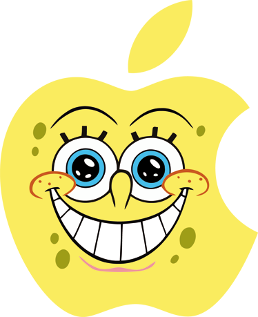 Spongebob Squarepants - Grin Rubber Keychain (374x459), Png Download