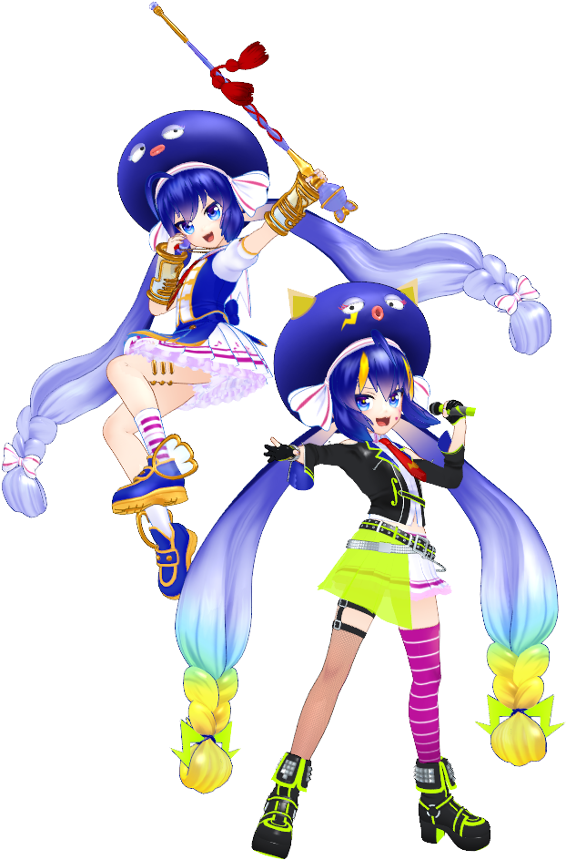 Una Mmd Sample - Wiki (694x972), Png Download