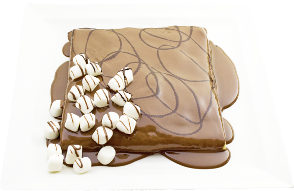 Marshmallow Crepe - Birthday Cake (600x600), Png Download