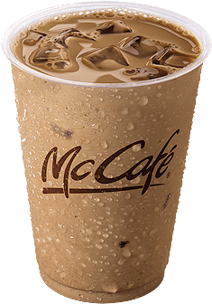 Iced Coffee - Mc Cafe Iced Latte (380x380), Png Download
