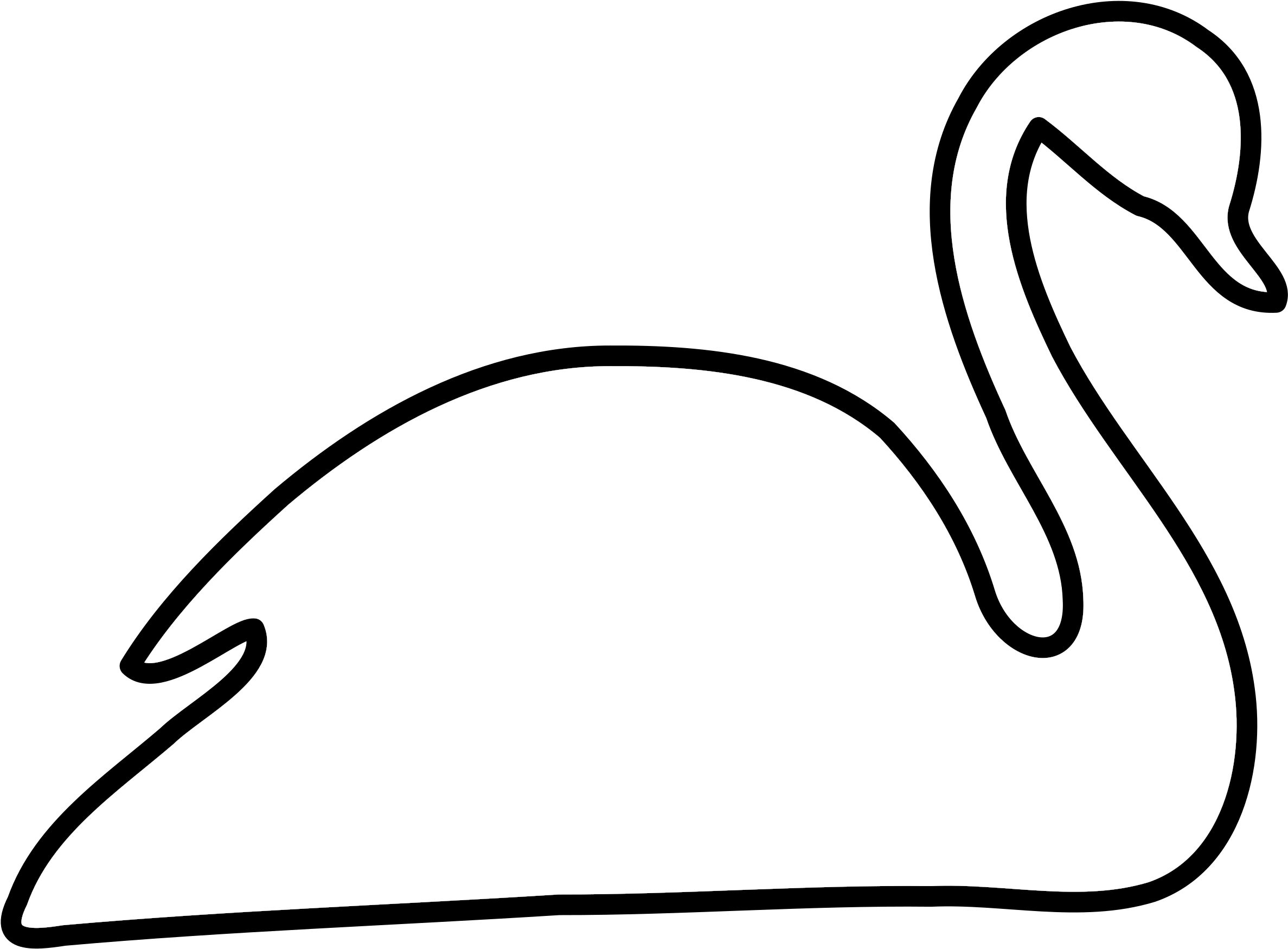 This Free Icons Png Design Of White Swan (2400x1800), Png Download