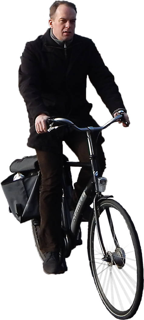 Man Biking Alpha - People Biking Png (508x1099), Png Download