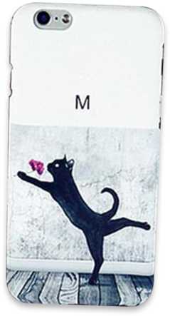 Products/dancing Black Cat Cover Phone Case - Mobile Phone (480x480), Png Download