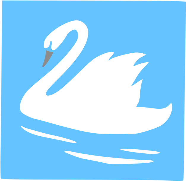Computer Icons Cygnini Download Silhouette - Swan Clipart (750x750), Png Download