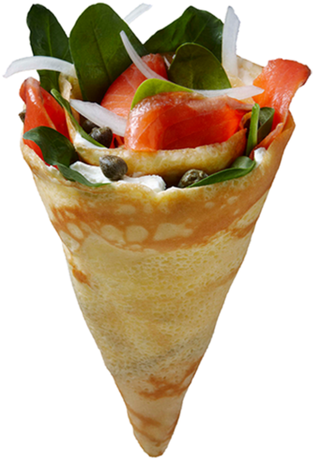 Gluten Free Crepes Nyc - Eight Turn Crepe (495x746), Png Download