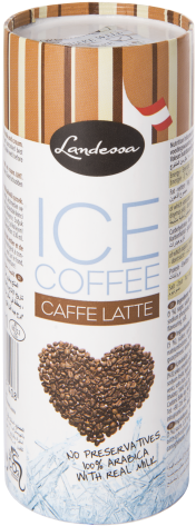 Landessa Iced Coffee For The First Time In Macedonia - Latte (300x516), Png Download