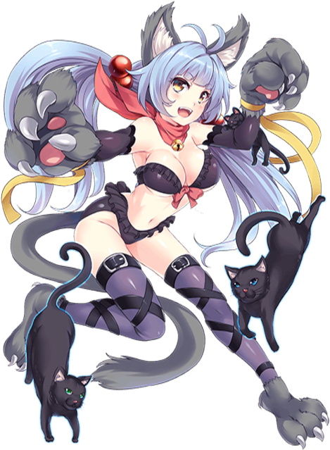 Bt Cat Transparent - Cat Girl Transparent (480x640), Png Download