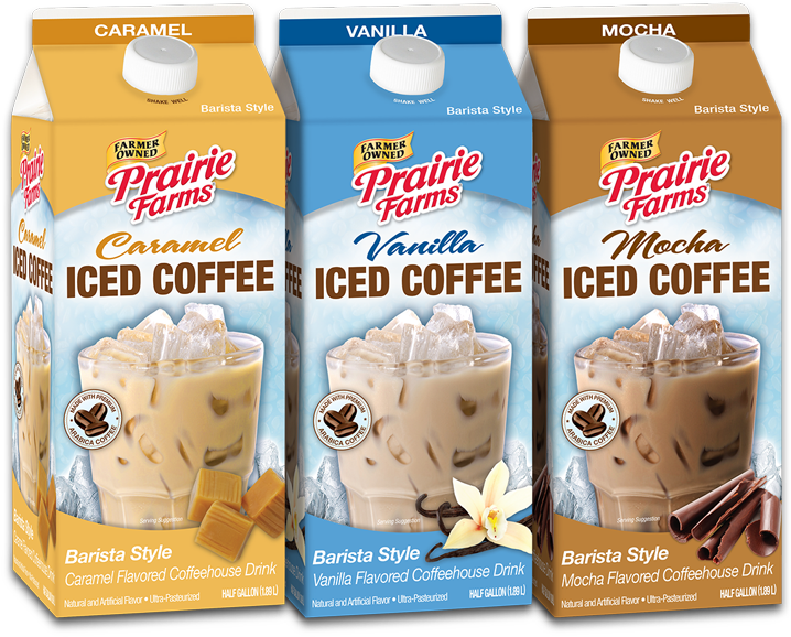 Iced Coffee - Prairie Farms Caramel Iced Coffee (800x796), Png Download