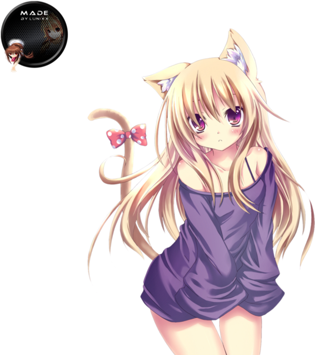 Mayu Vocaloid 3 Images ♥ Hd Wallpaper And Background - Blonde Cat Girl Anime (999x799), Png Download