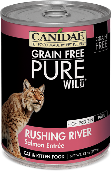 Canidae Grain Free Pure Wild Rushing River Salmon Pate - Canidae Pet Foods Pure Wild Gf Duck Chickn 18/3z (500x700), Png Download