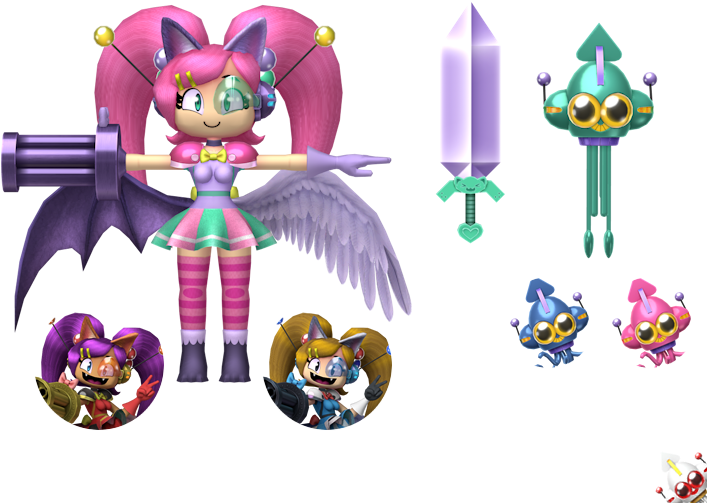 Download Zip Archive - Cat Girl Without Salad Characters (750x650), Png Download