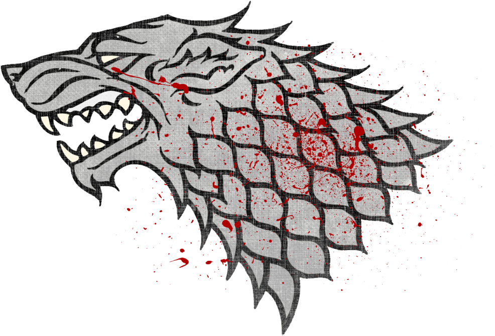 Winter Is Coming Wolf Symbol 2 - Game Of Thrones Art Sleeves House Stark (1006x795), Png Download