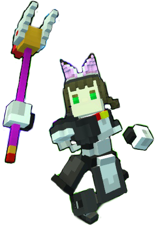 Myself To Turn It Into The Hybrid Of A Cat Maid And - Toy (378x454), Png Download